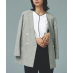 スーツ 「単品力も抜群！ジャケット」ツイード調Vカラージャケット｜通勤＆オフィス＆入卒＆セレモニー＆オケージョン｜洗える・セットアップ着用可｜ レディ