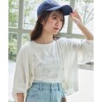 tシャツ キラキラロゴTシャツ レディース