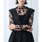 ブラウス シャツ シースルートップス 長