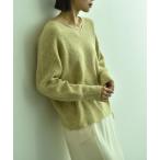 「INTERPLANET」 長袖ニット FREE イエロ