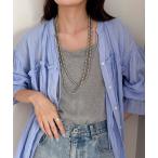 ネックレス パール／メタルマルチロングネックレス レディース