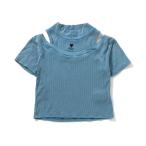 ショッピングアルジー tシャツ ピグメント肩あきリブ半袖T キッズ 子供服 女の子