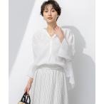 ブラウス シャツ 「洗える」LIBECO タックスリーブ シャツ レディース