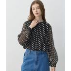 ショッピングフラワー ブラウス シャツ フラワー刺繍ブラウス レディース