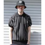 ポロシャツ DRY KNIT STRIPE POLO SHIRTS メンズ