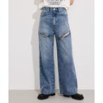 ジーンズ デニム デニムパンツ J/W HOLE TUCK PT ジャスト ウエスト ホール タック パンツ レディース