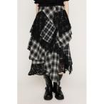 スカート REMAKE LIKE LACE CHECK SK リメイクライク レース チェック スカート