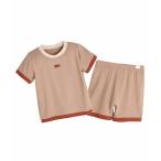 セットアップ 「セットアップ」レーヨン半袖トップス&パンツ キッズ 子供服 男の子 女の子