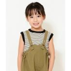 タンクトップ 肌着 リブボーダータンクトップ キッズ 子供服 女の子