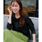 カーディガン “サマさまカットソー”フレームボタンカーディガン レディース