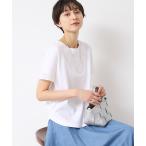 tシャツ 「接触冷感・洗える」美光沢カットソーゆったりシルエット レディース