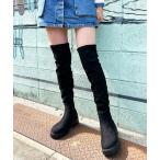 「attagirl」 ロングブーツ L ブラック系その他 レディース