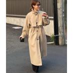 ショッピングforever 「Remind me and forever」 コート FREE グレイッシュベージュ レディース