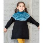 「RAGMART」 「KIDS」ニットワンピース 90cm ブラック キッズ