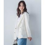 ショッピングリネン ジャケット テーラードジャケット リネンライクテーラードジャケット「手洗い可能」 レディース