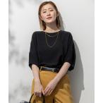 tシャツ 「UVカット/接触冷感/吸水速乾」ストレッチジョーゼット ランタンスリーブ カットソー レディース