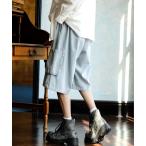 ジーンズ 「neos」ルーズシルエット ダメージ加工 ヴィンテージライク デニム バミューダ カーゴ ハーフ パンツ メンズ レディース