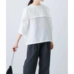 tシャツ ビッグカラー2WAYブラウス レディース