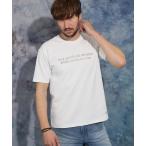 tシャツ メタルジェルプリント半袖Tシャツ メンズ