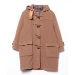 [BURBERRY] полупальто "даффл коут" - бежевый женский 