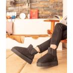 「EMU Australia」 ムートンブーツ 8 ブラック レディース