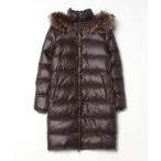 「DUVETICA」 刺繍ダウンコート 38 ブラウン レディース