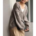 ショッピングmarc 「TRICOTS JEAN MARC」 ニットカーディガン FREE チャコールグレー レディース