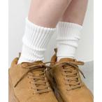 靴下 WEGO/サポート付き無地リブソックス レディース