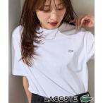 tシャツ 限定展開 LACOSTE/ラコステ ワンポイントロゴ半袖Tシャツ レディース