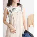 サロペット オーバーオール laulea ジップカーゴサロペット レディース