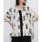 ブラウス シャツ olet ihana アニマルヒップ ワイドブラウス レディース