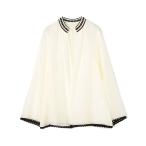 ショッピングローン ブラウス シャツ コットンシルクローン フレアブラウス レディース