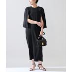 ワンピース ACEPOLYバックサテンケープ風ワンピース