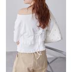 tシャツ レイヤードフリルTシャツ レディース