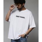 tシャツ Firsthand/ファーストハンド 6オンス フロントロゴプリント クルーネックTシャツ / LOGO.プリントTシャツ メンズ
