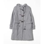 [green label relaxing] полупальто "даффл коут" 38 серый женский 