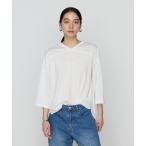 tシャツ 36Gポリエステル/レーヨン天竺 Vネックカットソー レディース