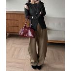  слаксы брюки waist slit curve slacks pants / талия разрез машина b слаксы брюки женский 