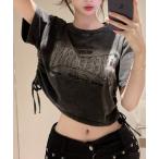 tシャツ ピグメントシャーリング Tシャツ レディース