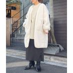 [Omekashi] no color пальто FREE "теплый" белый женский 