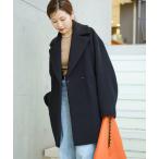 「IENA」 チェスターコート 38 ブラック レディース