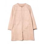 ショッピングアンドミー 「andme」 ノーカラーコート M グレー系その他 レディース