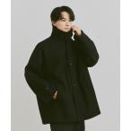 「flaner」 ステンカラーコート LARGE ブラック レディース