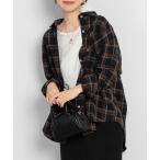 「DAY CLOSET」 長袖ネルシャツ M ブラック レディース