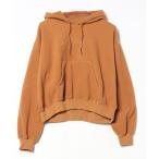 「STUSSY」 プルオーバーパーカー S ブラウン レディース