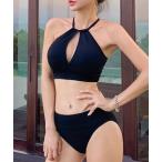  купальный костюм [2 позиций комплект ] передний открытый cut топ на бретелях бикини купальный костюм женский 