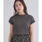 tシャツ リブメローフレンチスリーブTシャツ レディース