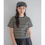 tシャツ レトロボーダーチビTEE/414166 レディース