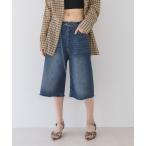 ジーンズ デニム デニムパンツ ベルトツキデニムハーフパンツ/455551 レディース