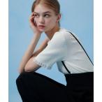 ニット セーター 「LOULOU WILLOUGHBY」ハーフチューブラーリブニット レディース